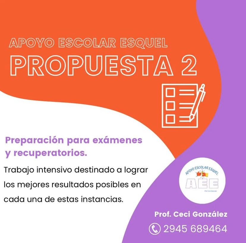 Apoyo Escolar Esquel en La Guia Esquel